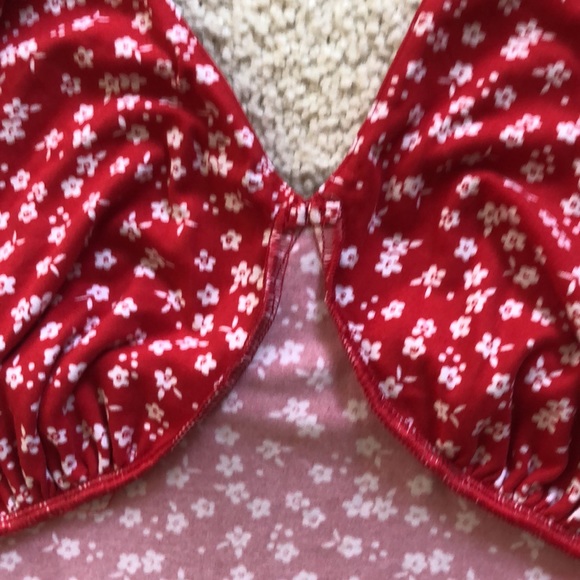 No Boundries red floral halter top - Picture 9 of 16